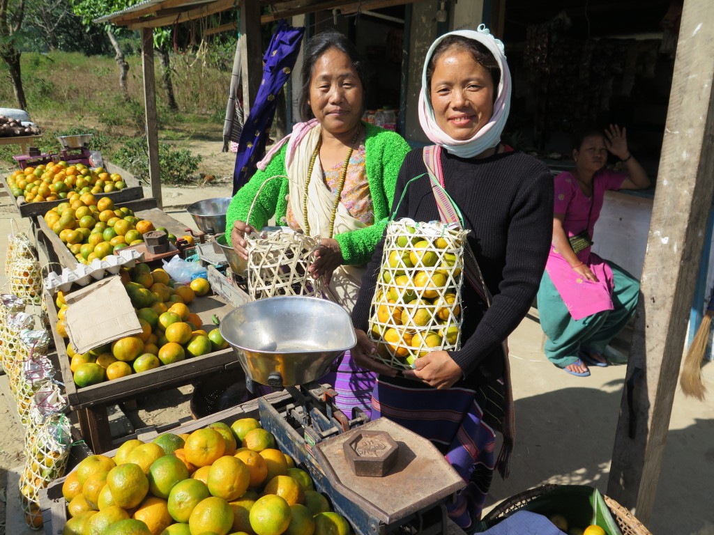 Orange producers in Arunachal Pradesh. Photo/Keith Schneider