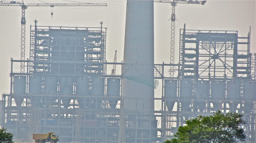 Coal dominates India's electricity production. Here, a plant under construction in Tilda. Photo/Keith Schneider