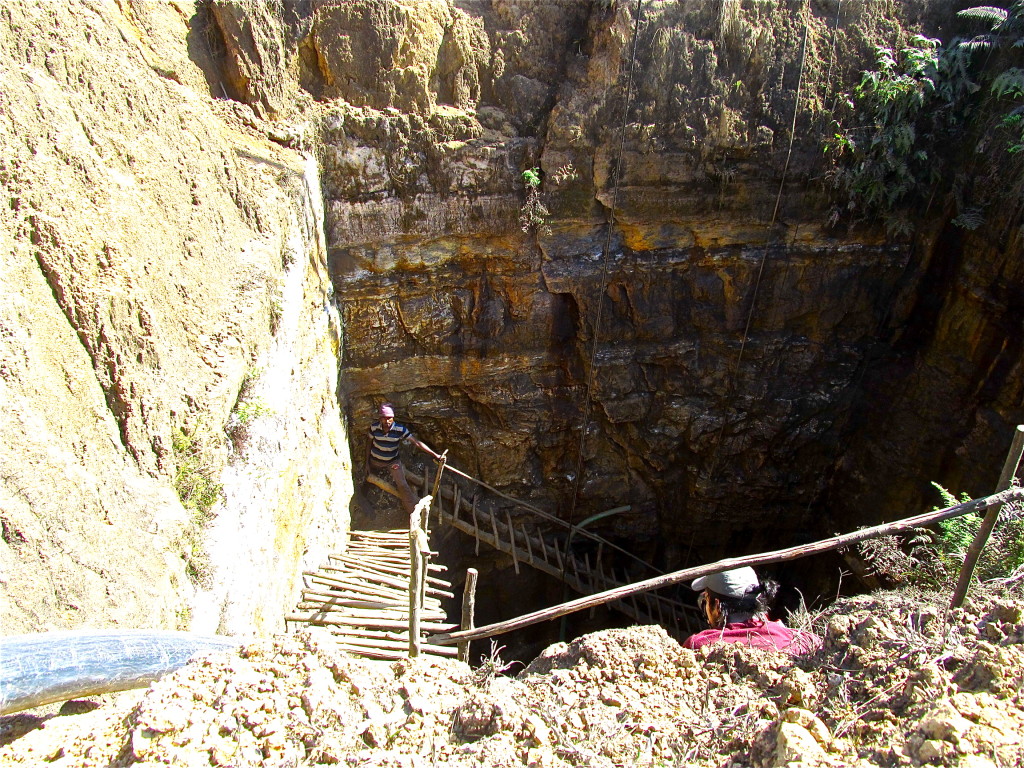 A rathole box mine in Meghalaya, India. Photo/Keith Schneider