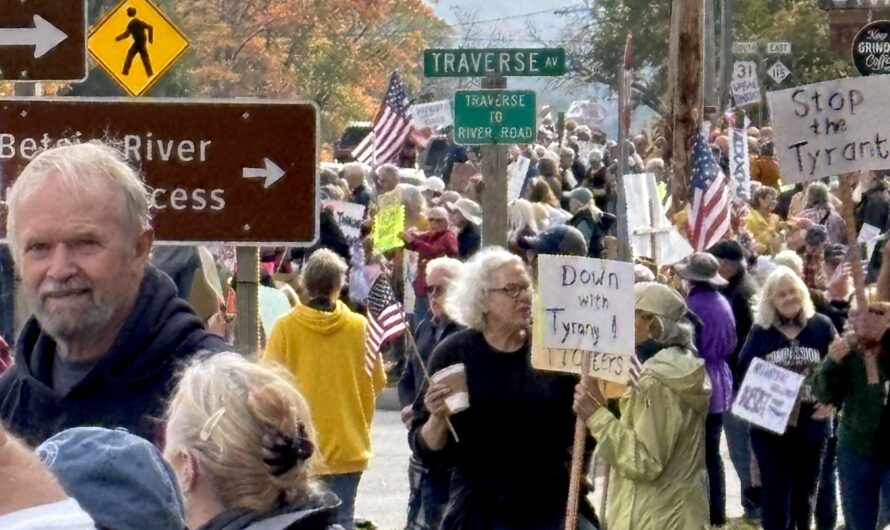 Big Crowds At “No Kings” Protests Here and Everywhere